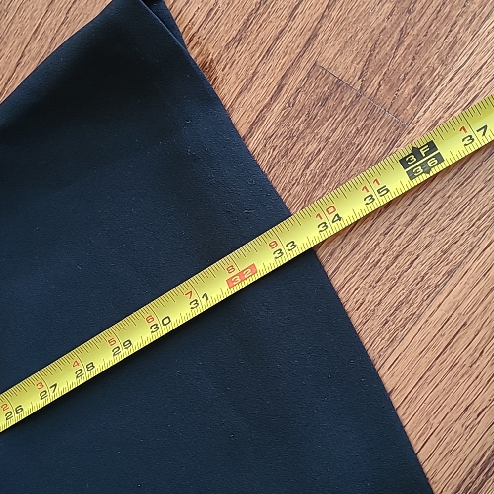 White House/Black Market Classic Black Dress with Long Crepe Sleeves - Size 4 - Picture 11 of 13